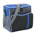 Bolsa térmica con distintos compartimientos en el exterior color azul ultramarino segunda vista