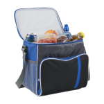 Bolsa térmica con distintos compartimientos en el exterior color azul ultramarino quinta vista