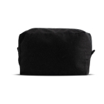 Neceser hecho en lona de canvas ideal para organizar los artículos color negro vista 11