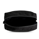 Neceser hecho en lona de canvas ideal para organizar los artículos color negro vista 3