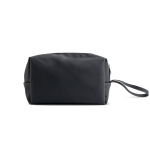 Neceser de cuero sintético con bolsillo principal con cremallera color negro vista 11