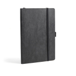 Libreta con tapa de papel resistente al agua A5 hojas lisas color negro vista 2