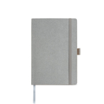 Libreta con tapa de papel resistente al agua A5 hojas lisas color gris claro