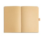 Libreta con tapa de papel resistente al agua A5 hojas lisas color natural vista 2