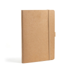 Libreta con tapa de papel resistente al agua A5 hojas lisas color natural vista 3