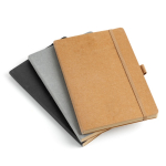 Libreta con tapa de papel resistente al agua A5 hojas lisas vista con varios colores