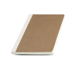 Bloc con tapa de cartón de fibras naturales A5 papel 80 g/m2 color marrón vista 1