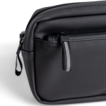 Riñonera de cuero sintético impermeable con dos compartimentos