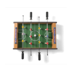 Mini futbolín de madera para personalizar con 2 pelotas incluidas color multicolor tercera vista