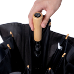 Paraguas automático con mango de madera de 8 paneles y Ø106