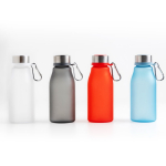 Botella de plástico reciclado estilo mate con mosquetón 350ml vista 1