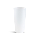 Vaso de plástico reutilizable de plástico para festivales 600ml color translúcido