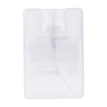 Spray de limpieza de manos con alcohol en forma rectangular color transparente primera vista