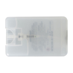 Spray de limpieza de manos con alcohol en forma rectangular color transparente segunda vista