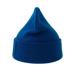 Gorro de poliéster reciclado de doble capa y parche personalizado vista 2