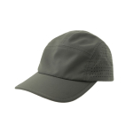 Gorra deportiva de poliéster reciclado con banda anti sudor 105 g/m2 color gris oscuro