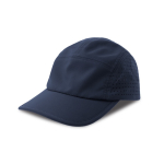 Gorra deportiva de poliéster reciclado con banda anti sudor 105 g/m2 color azul marino