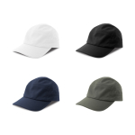 Gorra deportiva de poliéster reciclado con banda anti sudor 105 g/m2 vista detalle 7