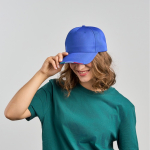 Gorra de béisbol de poliéster reciclado con visera italiana 220 g/m2 vista 1