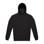Sudadera sostenible unisex con capucha y corte relajado 280 g/m2 B&C color negro vista 11