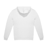 Sudadera sostenible unisex con capucha y corte relajado 280 g/m2 B&C color blanco vista detalle 2
