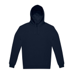 Sudadera sostenible unisex con capucha y corte relajado 280 g/m2 B&C color azul marino