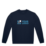 Sudadera unisex de materiales eco con corte casual 280 g/m2 B&C vista de impresión