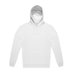 Sudadera unisex de algodón con hombros relaxed 280 g/m2 B&C color blanco