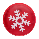 Calienta manos navideño reutilizable ideal para bolsillos o guantes color rojo tercera vista