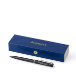 Bolígrafo clásico de calidad tinta azul Waterman Graduate Allure color negro vista de impresión