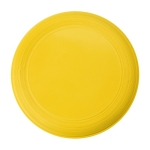 Frisbee personalizado con logo serigrafiado para eventos Santa Mónica color amarillo primera vista