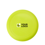 Frisbee personalizado con logo serigrafiado para eventos Santa Mónica color verde claro vista de impresión