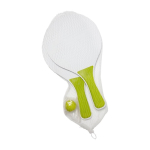 Set publicitario de raquetas con pelota Set Tenis Playa Strand color verde claro segunda vista