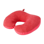 Almohada ideal para viajes 2 en 1 con perlas de espuma de polietileno color rojo primera vista