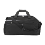 Bolsa de deporte o viaje de poliéster con bolsillo frontal y superior color negro primera vista