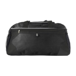 Bolsa de deporte o viaje de poliéster con bolsillo frontal y superior color negro segunda vista