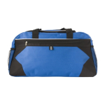 Bolsa de deporte o viaje de poliéster con bolsillo frontal y superior color azul ultramarino tercera vista