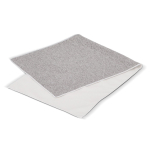 Toalla de RPET con tecnología de secado rápido 200g/m² 30x80cm color blanco/gris quinta vista