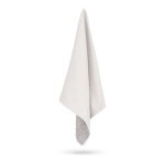 Toalla de RPET con tecnología de secado rápido 200g/m² 30x80cm color blanco/gris sexta vista