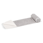 Toalla de RPET con tecnología de secado rápido 200g/m² 50x100cm color blanco/gris