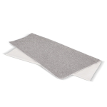 Toalla de RPET con tecnología de secado rápido 200g/m² 70 x140cm color blanco/gris quinta vista