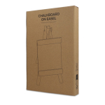 Pizarra en caballete de madera con tiza para pequeños mensajes color natural segunda vista