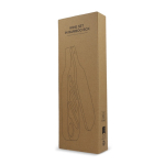 Caja de madera en forma de botella con utensilios para el vino color natural segunda vista