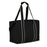 Bolsa térmica de RPET de un compartimiento con aislamiento de aluminio color negro segunda vista