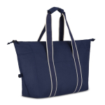 Bolsa térmica de RPET de un compartimiento con aislamiento de aluminio color azul oscuro tercera vista