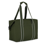 Bolsa térmica de RPET de un compartimiento con aislamiento de aluminio color verde oliva segunda vista