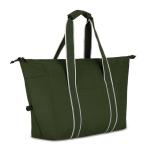 Bolsa térmica de RPET de un compartimiento con aislamiento de aluminio color verde oliva tercera vista