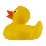 Clásico pato de goma amarillo para el baño personalizable color amarillo cuarta vista