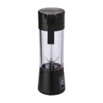 Batidora eléctrica portátil con conector USB-C y 6 cuchillas color negro