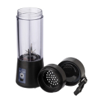 Batidora eléctrica portátil con conector USB-C y 6 cuchillas color negro séptima vista